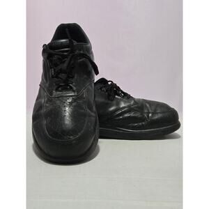 SAS Time Out Mens Shoes Black Leather Walking Orthopedic Comfort Sneakers #D32d